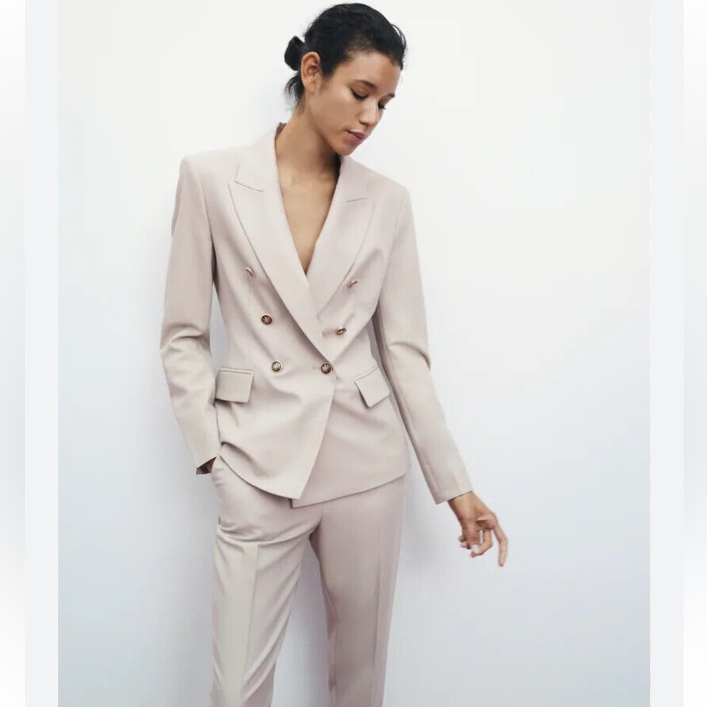 Zara Cream Blazer & Suit Jacket